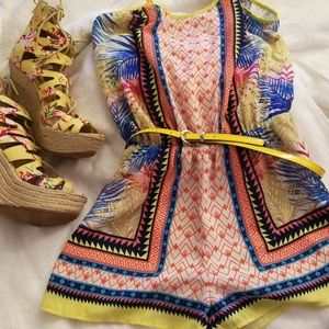 MOD Floral print Romper Shorts